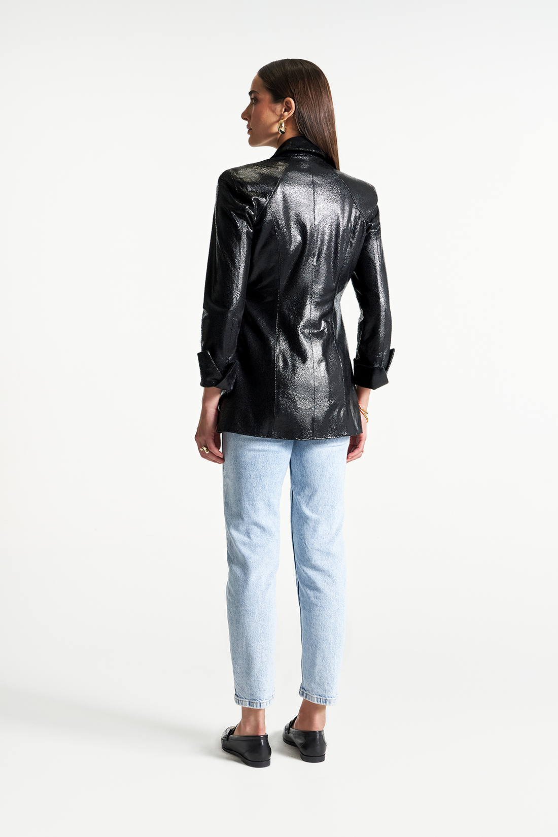 Blazer de Couro Kimmy