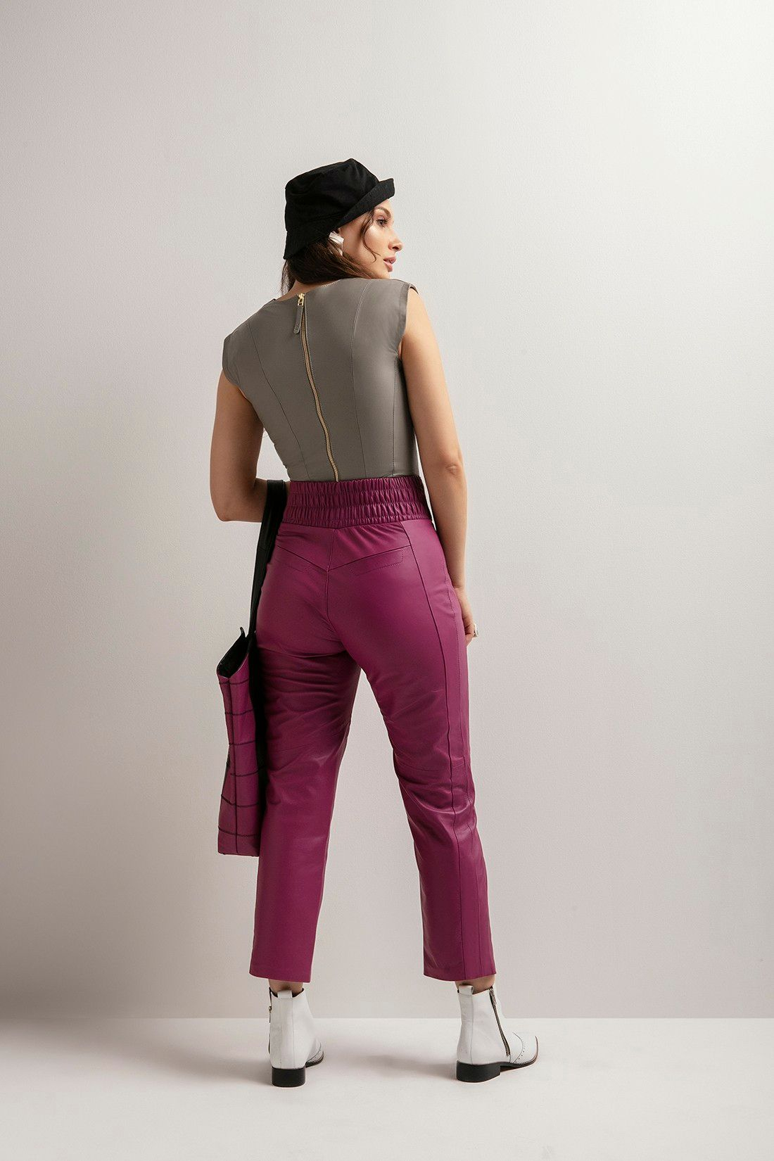 Blusa de Couro Virginia