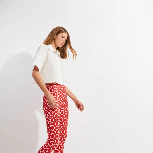 Camisa Tricoline Lisa Leila (ref 61fd)