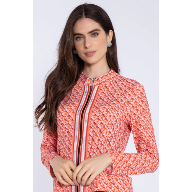 Jaqueta Geometric Coral (ref 3762)