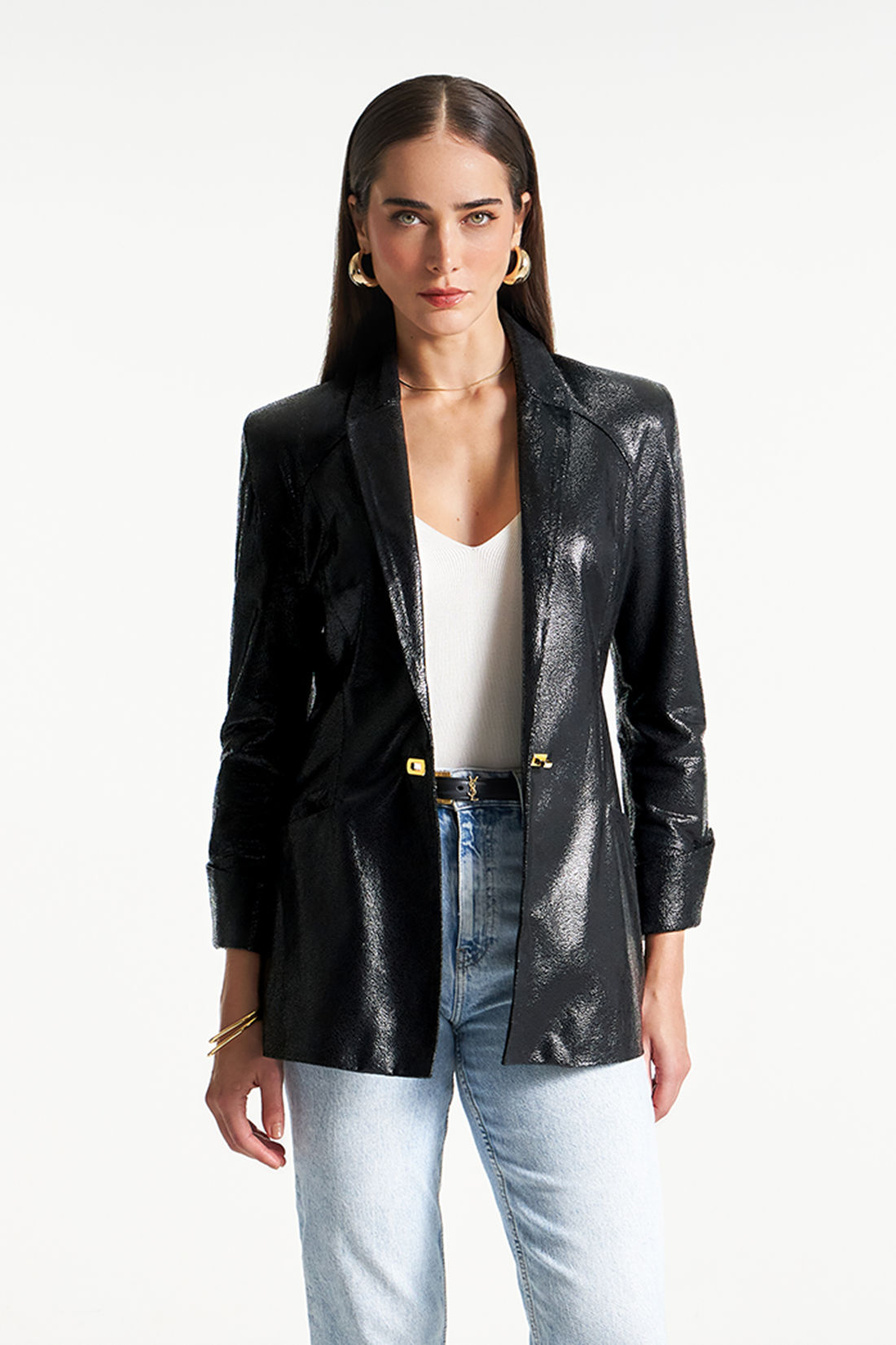 Blazer de Couro Kimmy
