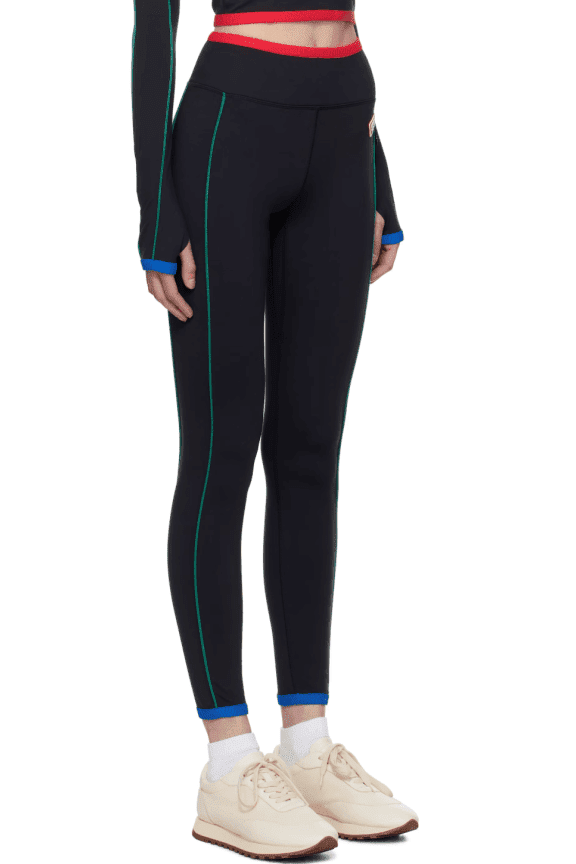 Casablanca Black Contrast Trim Sport Leggings (ref baac)