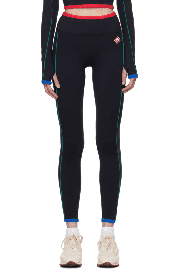 Casablanca Black Contrast Trim Sport Leggings (ref baac)