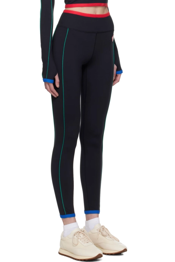 Casablanca Black Contrast Trim Sport Leggings (ref f851)