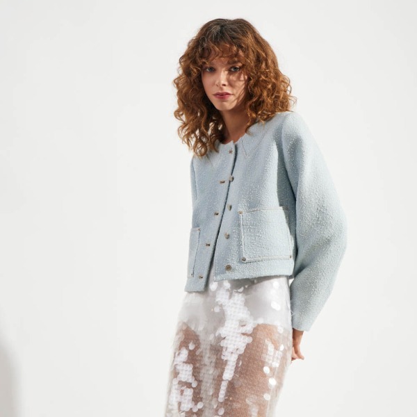 Casaco Bouclé Denim Kimber (ref 21d0)