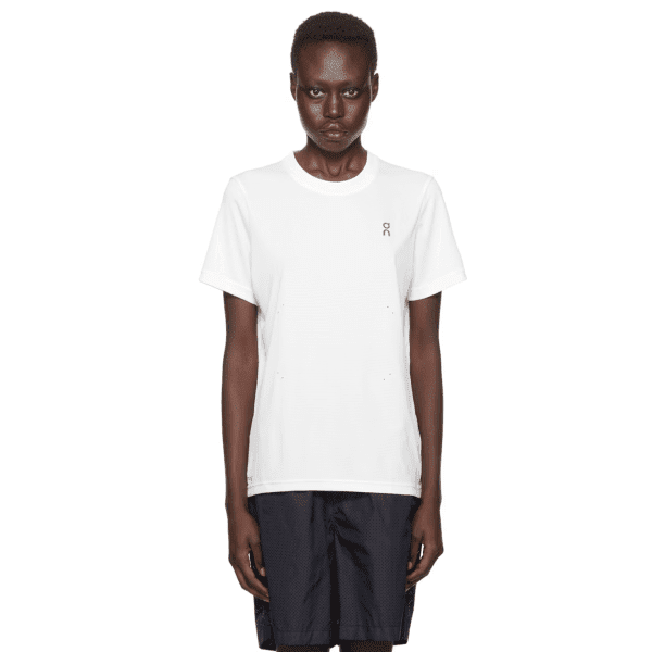 On White Pace-T Short Sleeve Sport Top (ref c1c2)