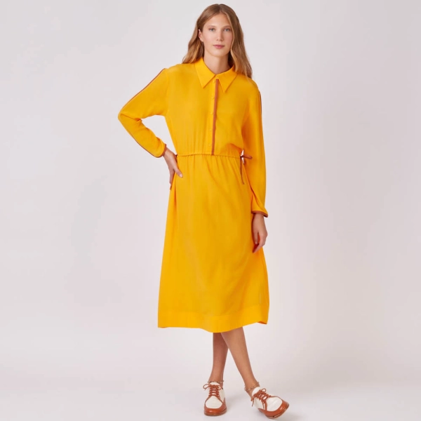 Vestido Crepe de Seda Claudia (ref 5fef) Vestido Crepe de Seda Claudia (ref 5fef)