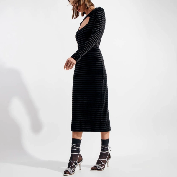 Vestido Veludo Listra Lolla (ref 67a7)