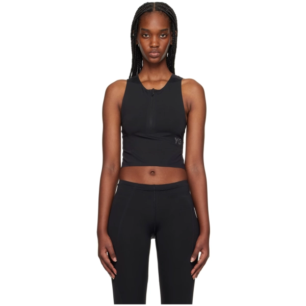 Y3 Black Run Sports Top (ref ac4c) Y3 Black Run Sports Top (ref ac4c)