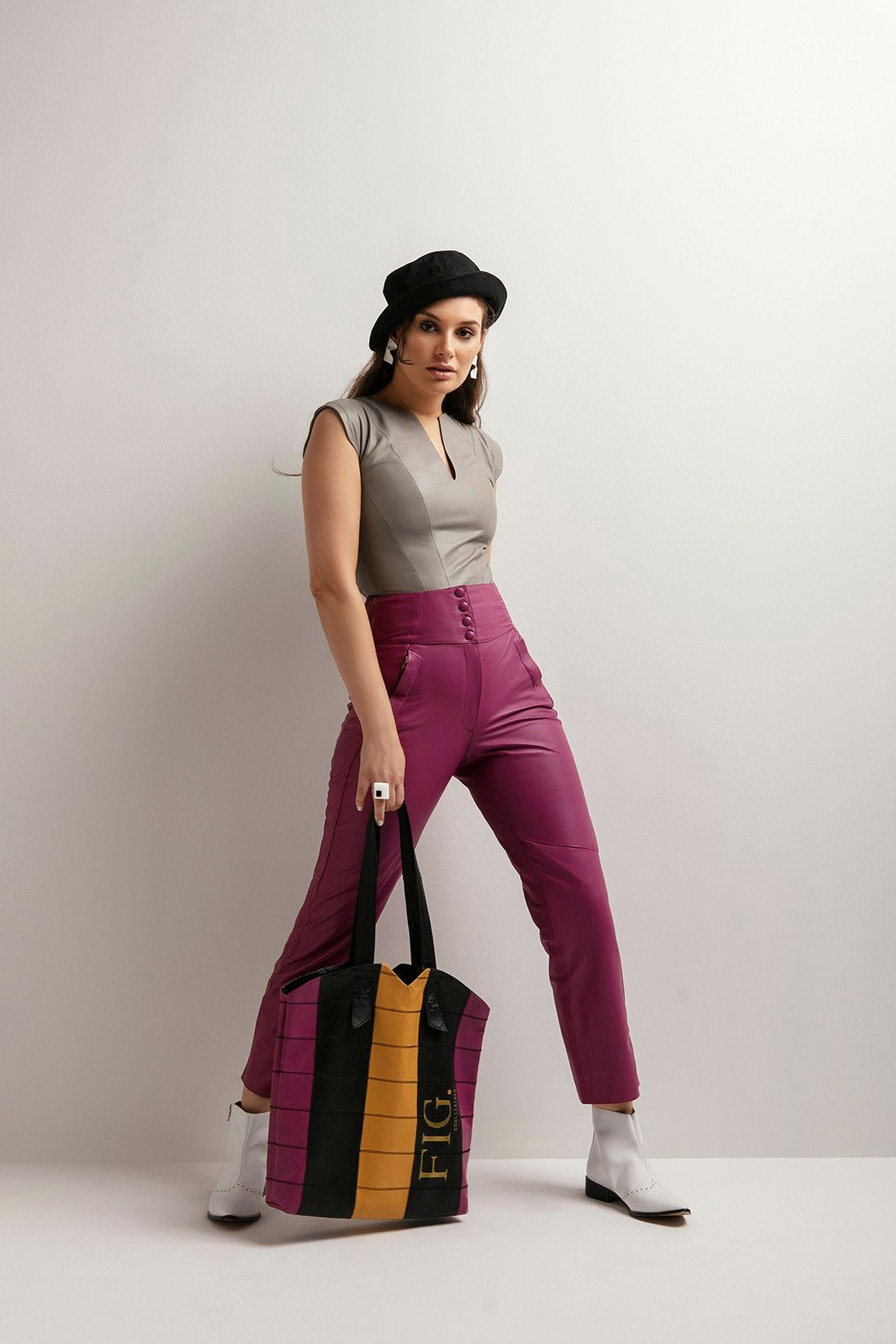 Blusa de Couro Virginia