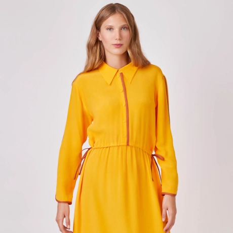 Vestido Crepe de Seda Claudia (ref 5fef) Vestido Crepe de Seda Claudia (ref 5fef)