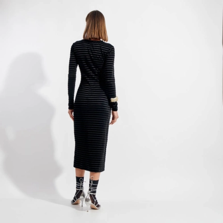 Vestido Veludo Listra Lolla (ref 67a7)